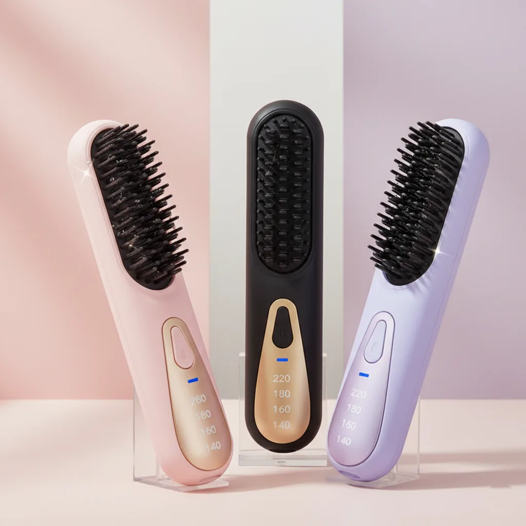 Cepillo Plancha Cabello Inalámbrico Recargable USB - Imagen 6