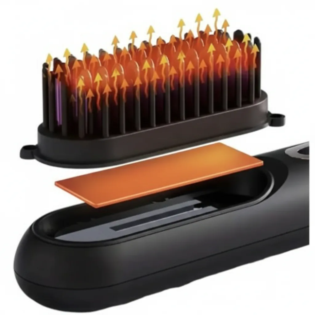 Cepillo Plancha Cabello Inalámbrico Recargable USB - Imagen 7
